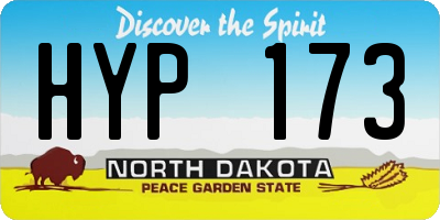 ND license plate HYP173