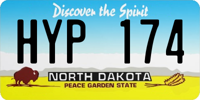 ND license plate HYP174
