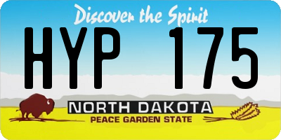 ND license plate HYP175