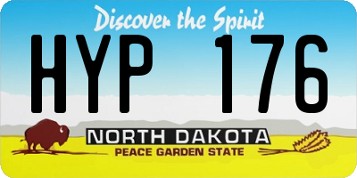ND license plate HYP176