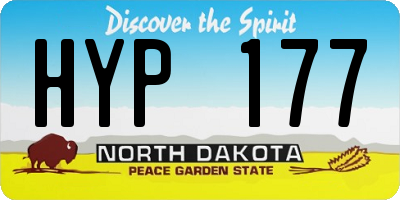 ND license plate HYP177