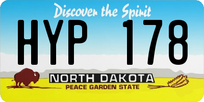 ND license plate HYP178