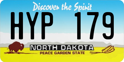ND license plate HYP179