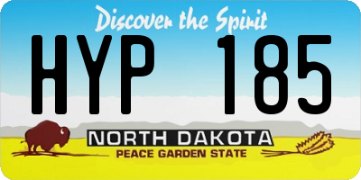 ND license plate HYP185
