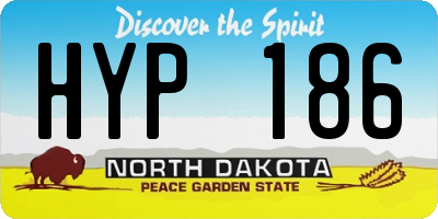 ND license plate HYP186
