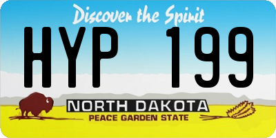 ND license plate HYP199