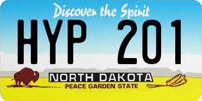 ND license plate HYP201