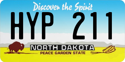 ND license plate HYP211