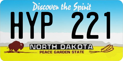 ND license plate HYP221