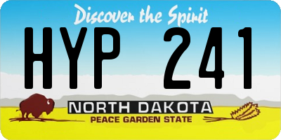 ND license plate HYP241