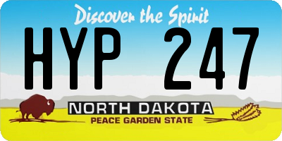 ND license plate HYP247