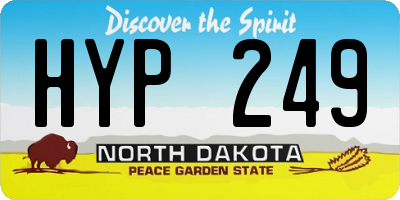 ND license plate HYP249