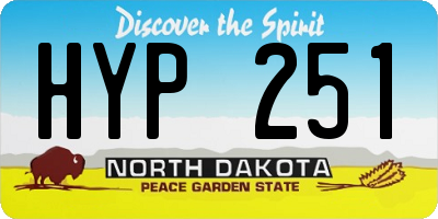 ND license plate HYP251