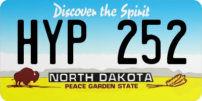 ND license plate HYP252