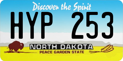 ND license plate HYP253