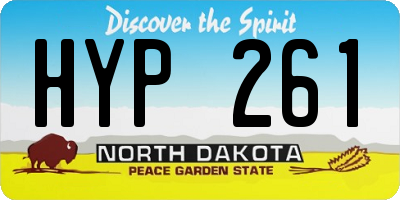 ND license plate HYP261