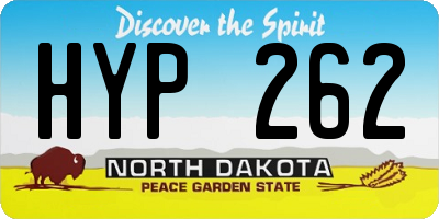 ND license plate HYP262