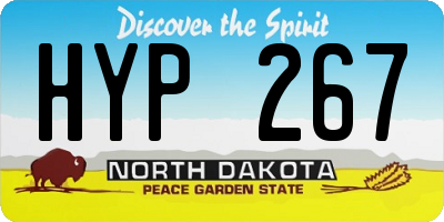 ND license plate HYP267