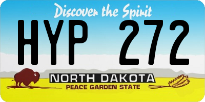 ND license plate HYP272