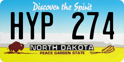 ND license plate HYP274