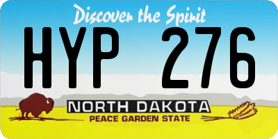 ND license plate HYP276