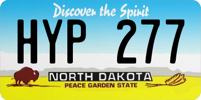 ND license plate HYP277