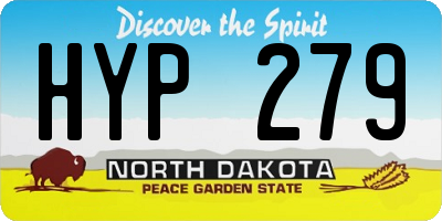 ND license plate HYP279