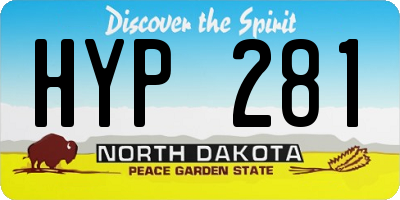 ND license plate HYP281