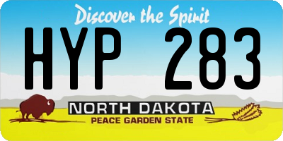 ND license plate HYP283