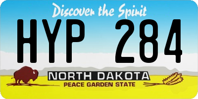 ND license plate HYP284