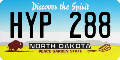 ND license plate HYP288