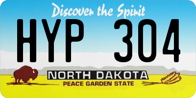 ND license plate HYP304