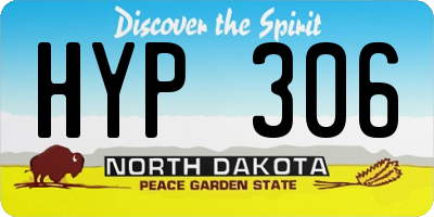 ND license plate HYP306