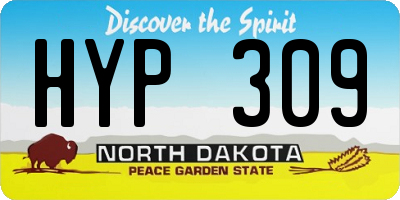 ND license plate HYP309