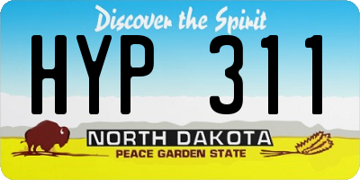 ND license plate HYP311