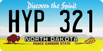 ND license plate HYP321