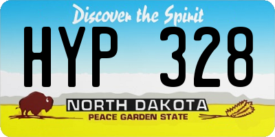 ND license plate HYP328