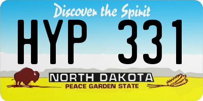 ND license plate HYP331