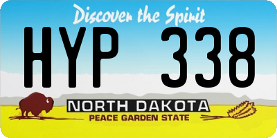 ND license plate HYP338