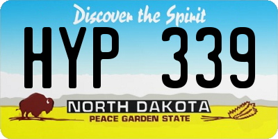 ND license plate HYP339
