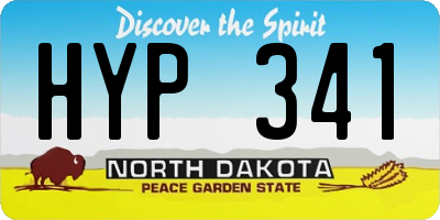 ND license plate HYP341