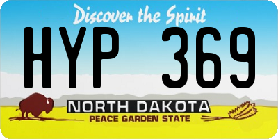 ND license plate HYP369