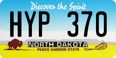 ND license plate HYP370