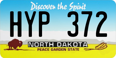 ND license plate HYP372