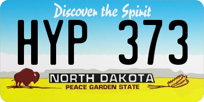 ND license plate HYP373