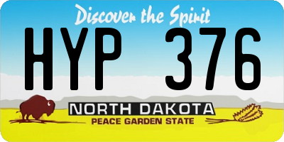 ND license plate HYP376