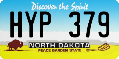 ND license plate HYP379