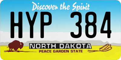 ND license plate HYP384