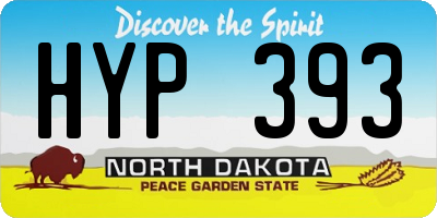 ND license plate HYP393