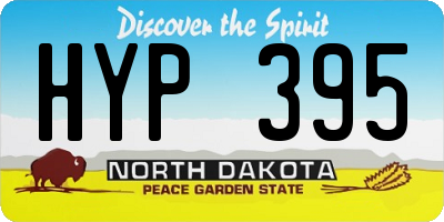 ND license plate HYP395